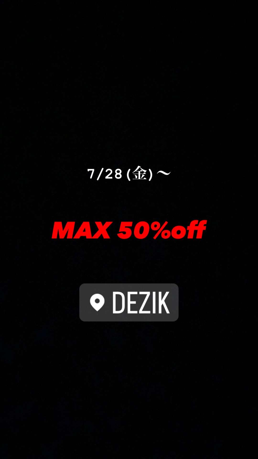 MAX 50%off